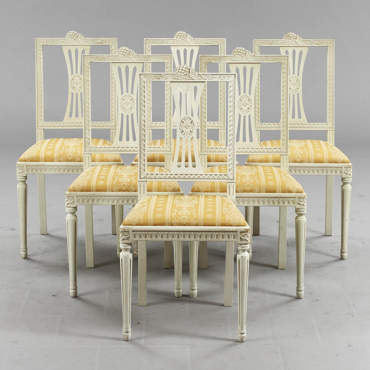 MATGRUPP, 9 delar, Gustaviansk stil, 1900-talets andra hälft.