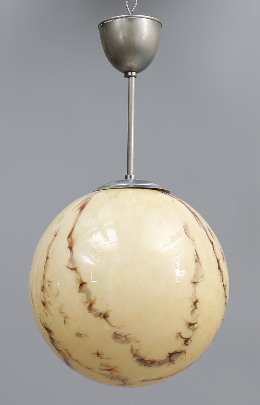 TAKLAMPA, glas, 1900-talets mitt.