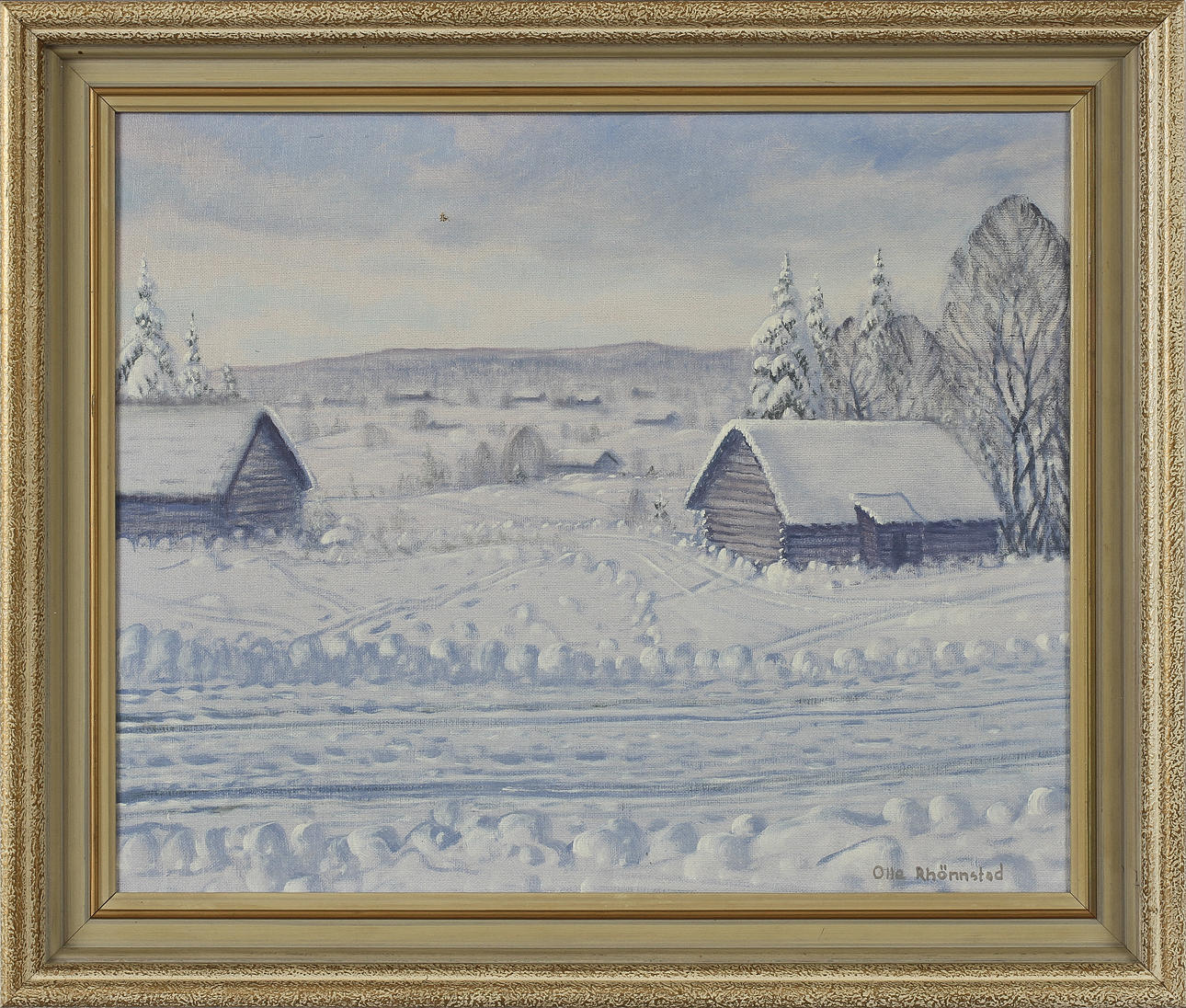 OLLE RHÖNNSTAD. Olja på duk, signerad.