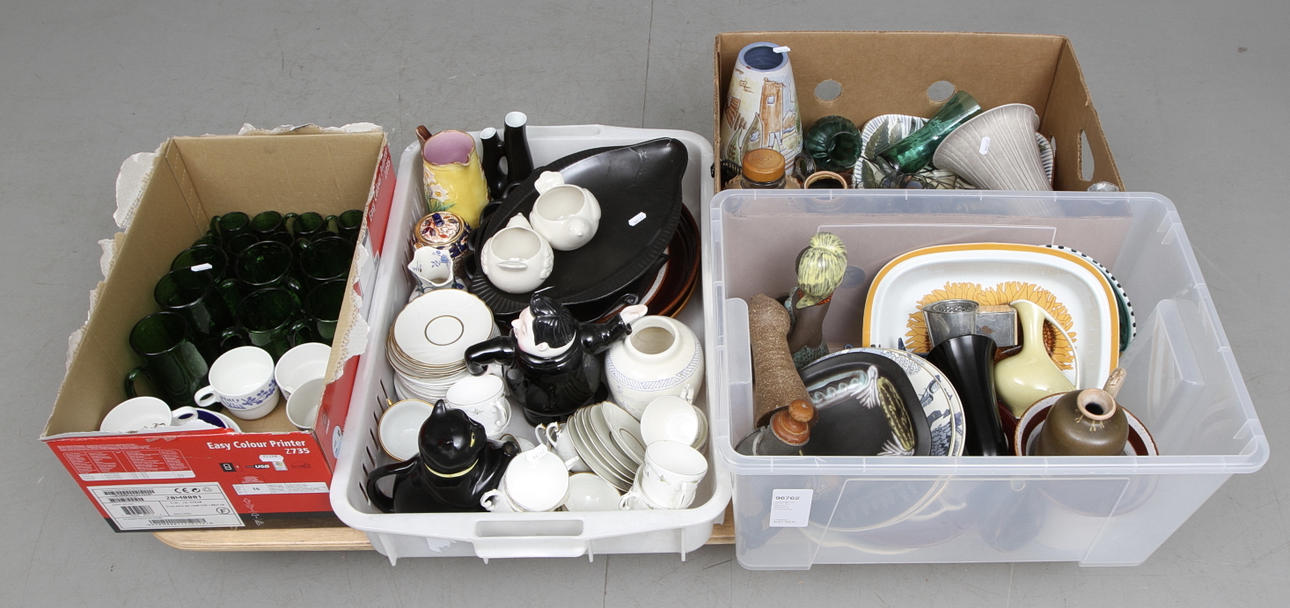 KERAMIK och GLAS, bl.a. Alsterfors, Rörstrand, Gustavsberg.