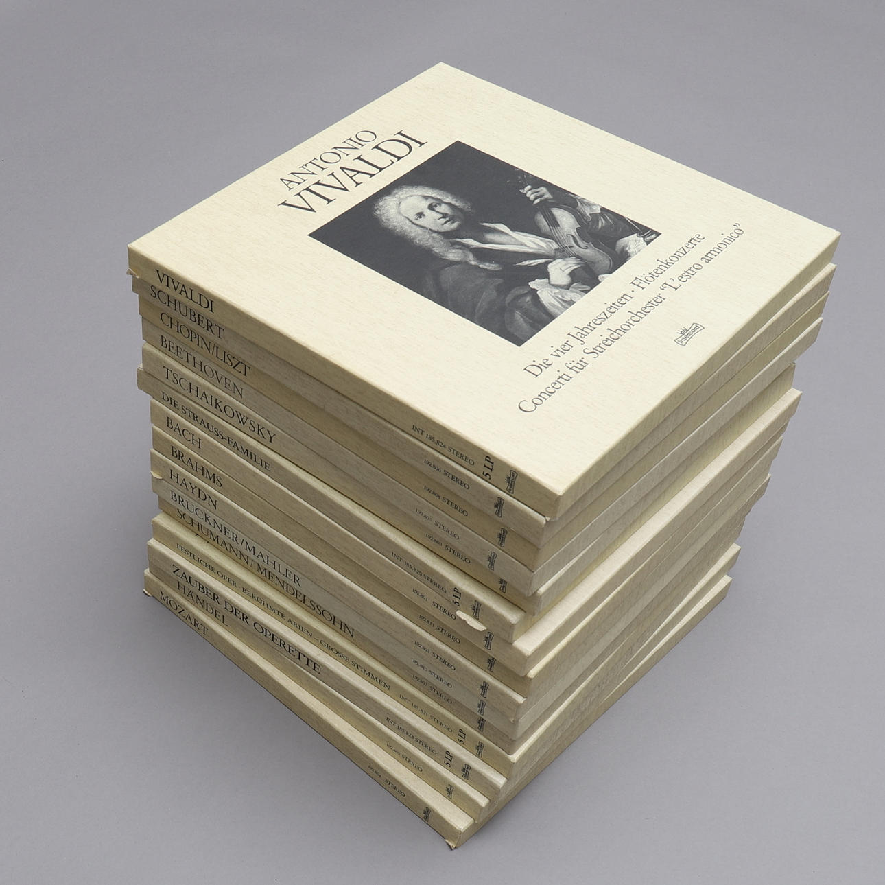 LP-BOXAR, 15 st, klassisk musik, Intercord.