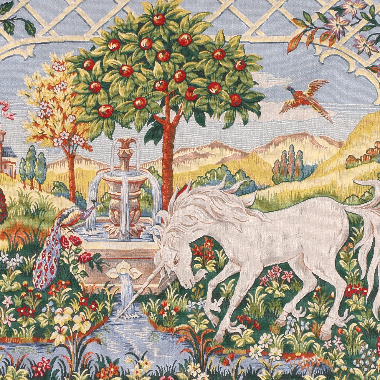 TAPETRY, "Unicorn summer" David Cornell, Franklin Mint.