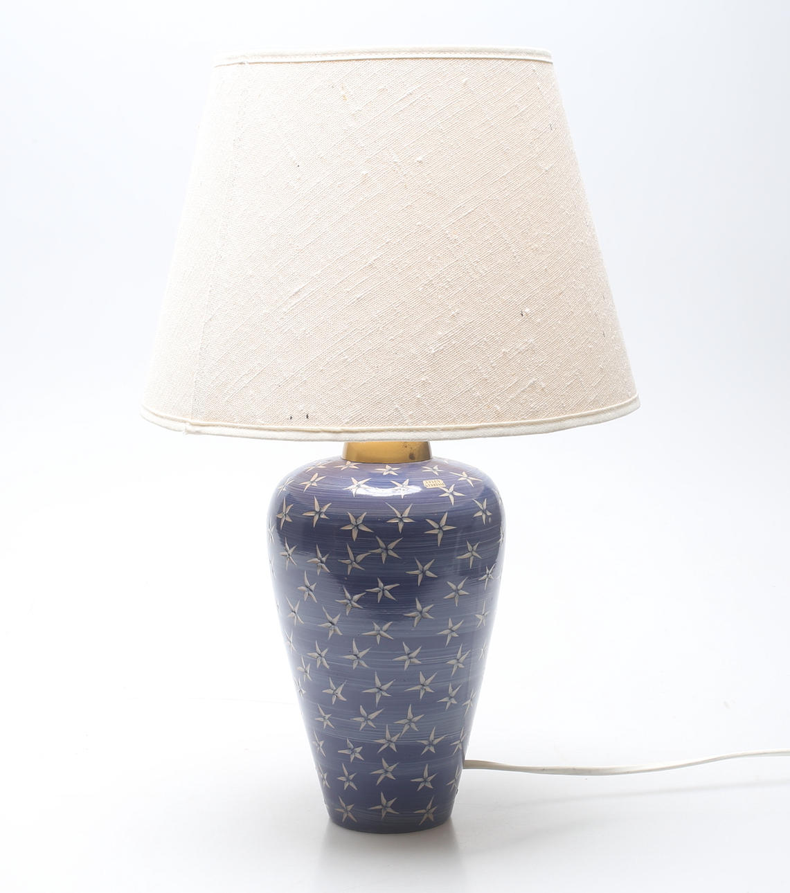 BORDSLAMPA, keramik, "Star", Ingrid Atterberg, Ekeby.