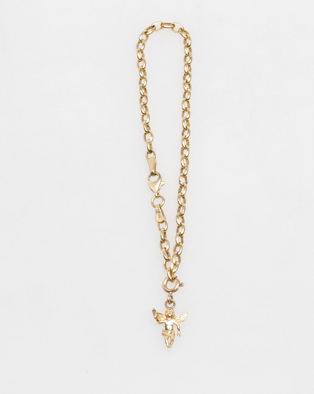 ARMBAND samt EN BERLOCK, 18k guld, vikt ca 3,8 gr.