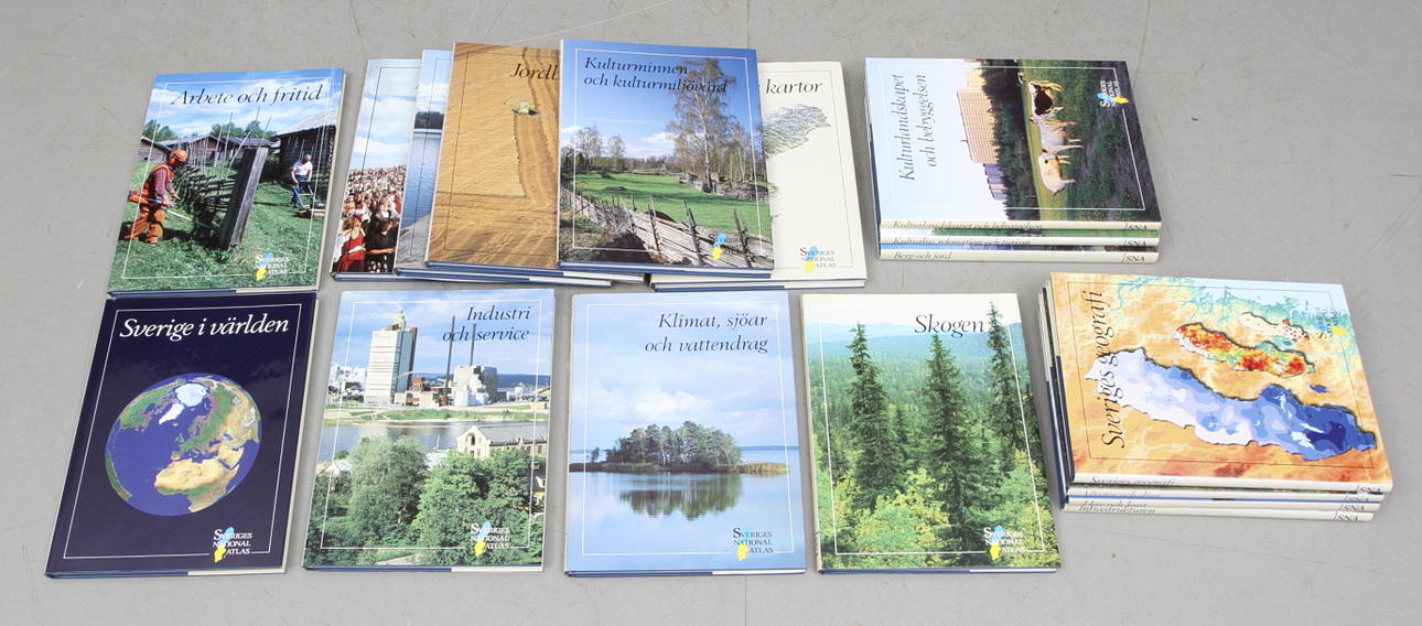 BOKBAND, 17 del, Sveriges National Atlas.