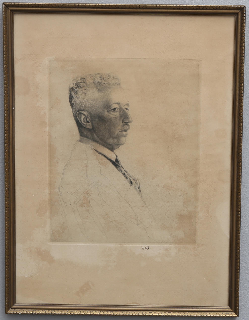 AXEL FRIDELL. PRINS EUGEN, PORTRÄTTSTUDIE.