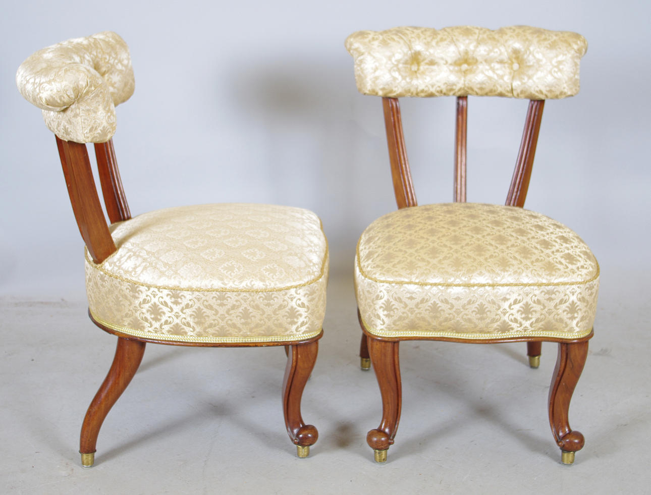 TAPETSERARSTOLAR, 1 par, rokokostil.