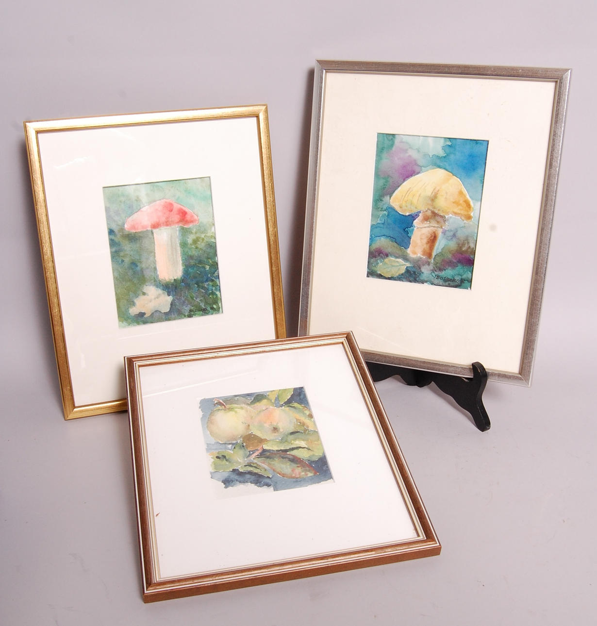 BO SIGRELL. akvareller, 3 st signerade.