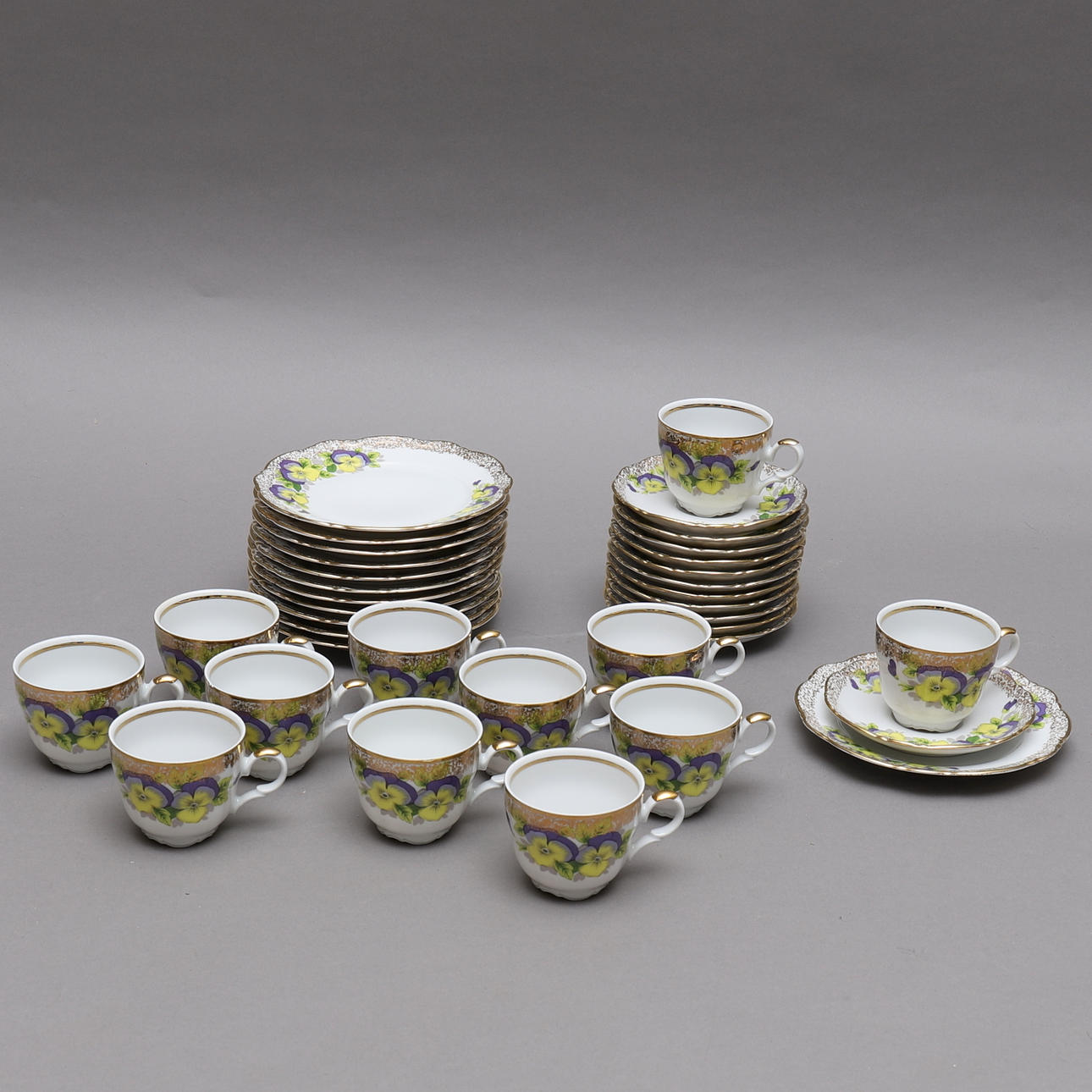 SERVIS, porslin, "Viol", Mitterteich Bavaria.