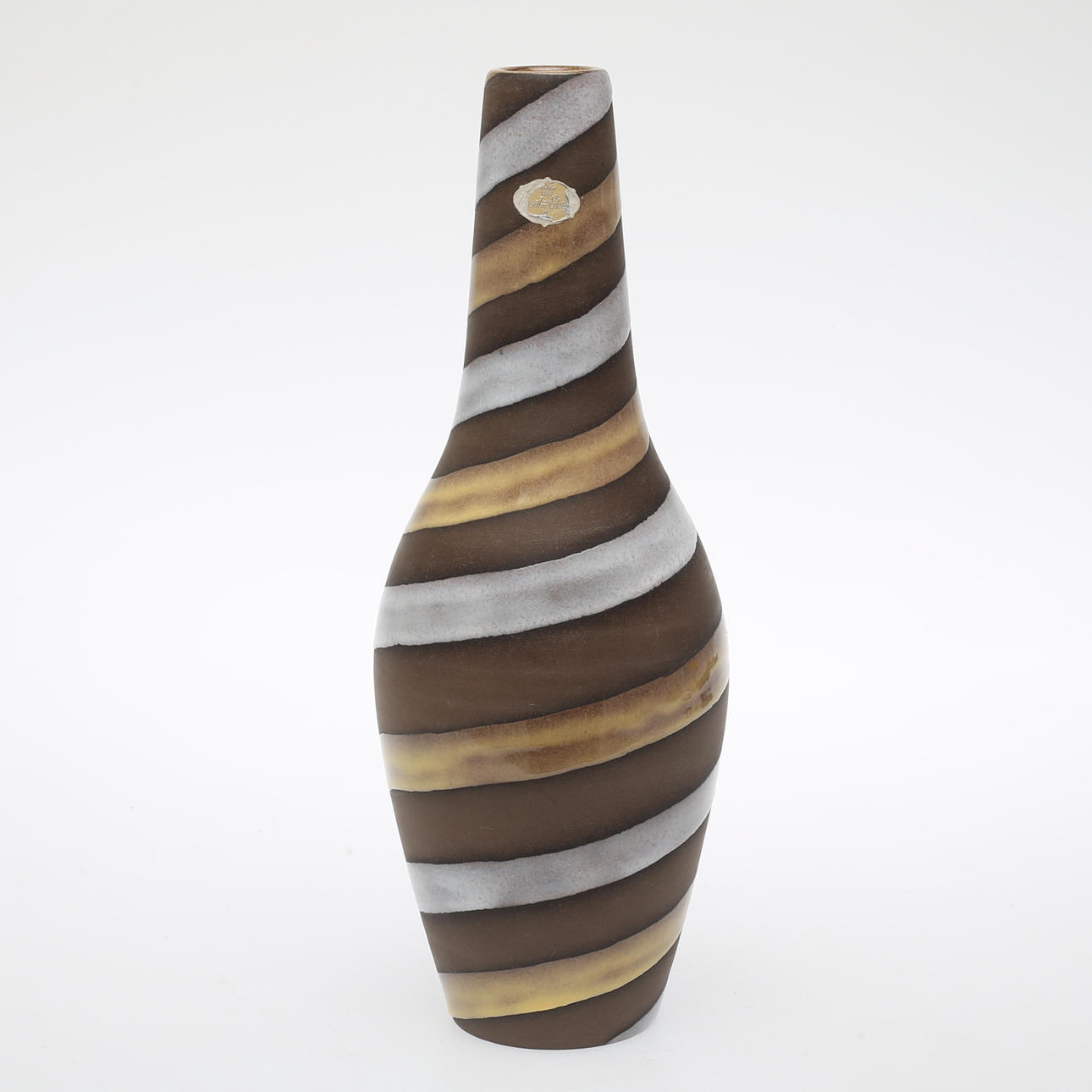 INGRID ATTERBERG. Vase, stentøj, "Spiral", Upsala-Ekeby.
