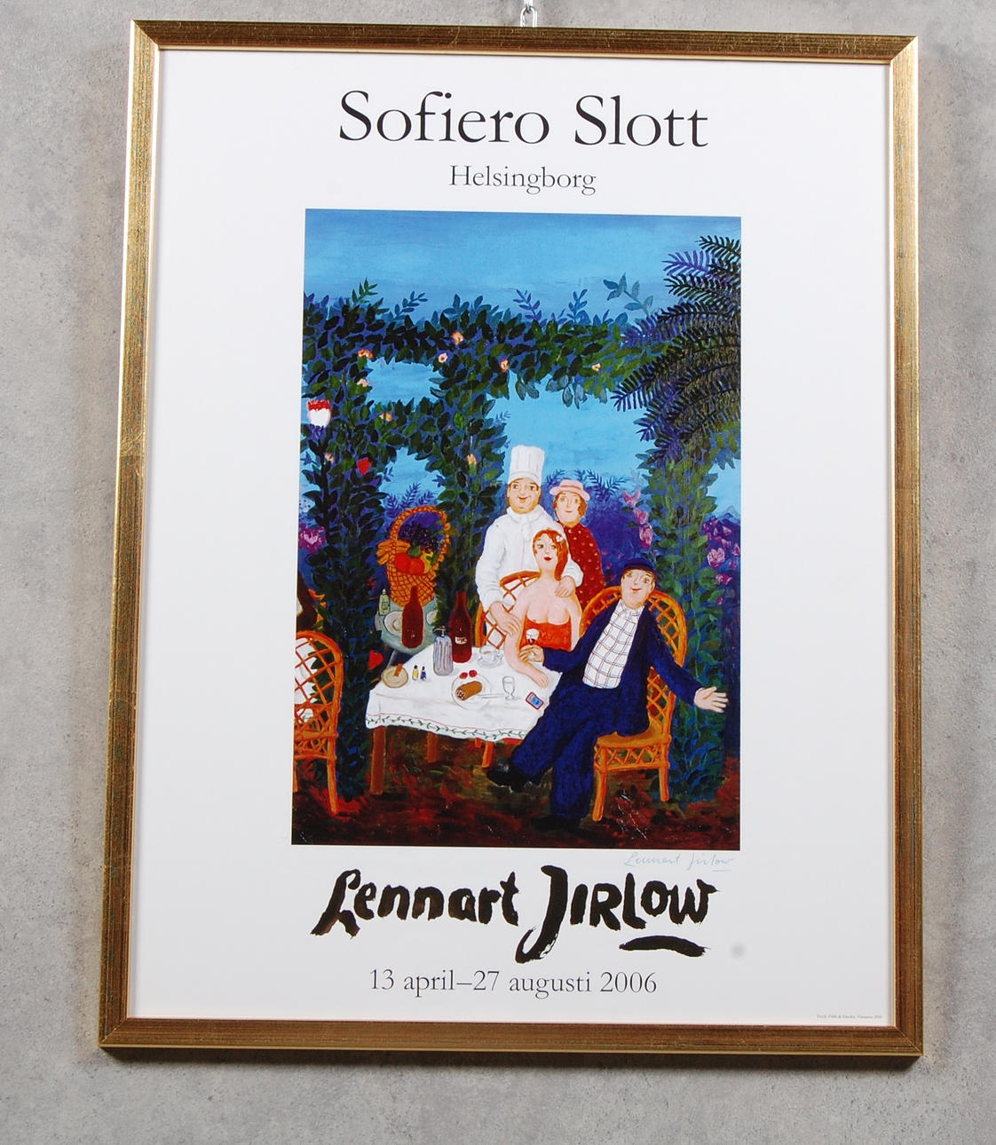 LENNART JIRLOW. planch, signerad.