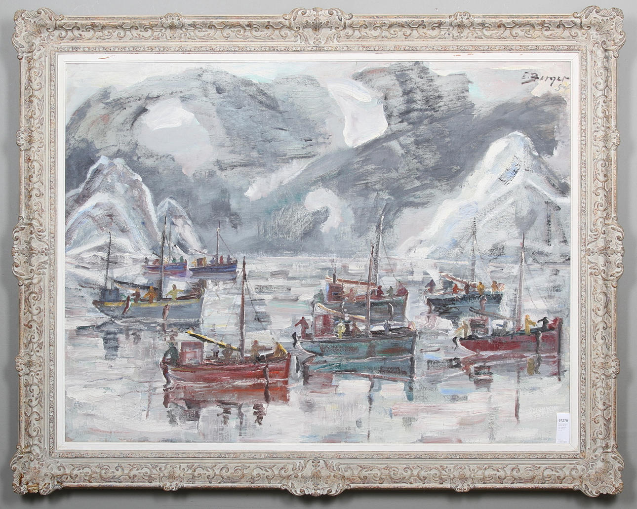 EINAR BERGER. Norge, olja på duk, signerad och daterad - 54.