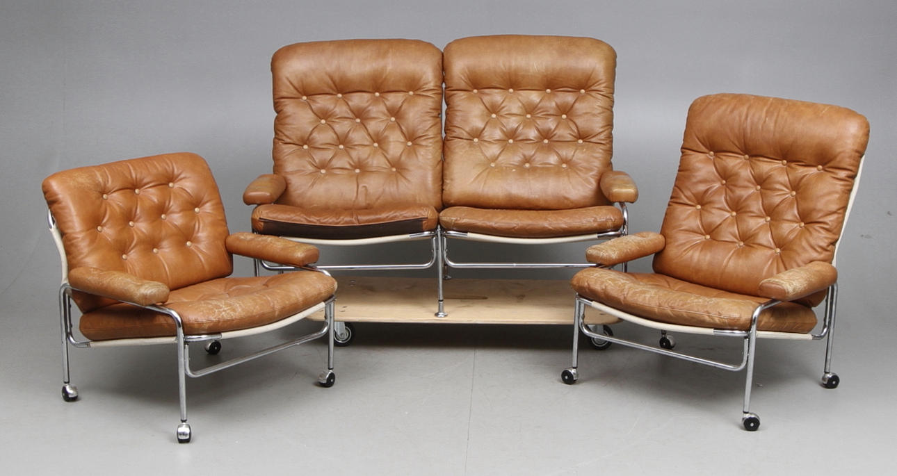 SOFFGRUPP, 3 delar, 1970-tal.