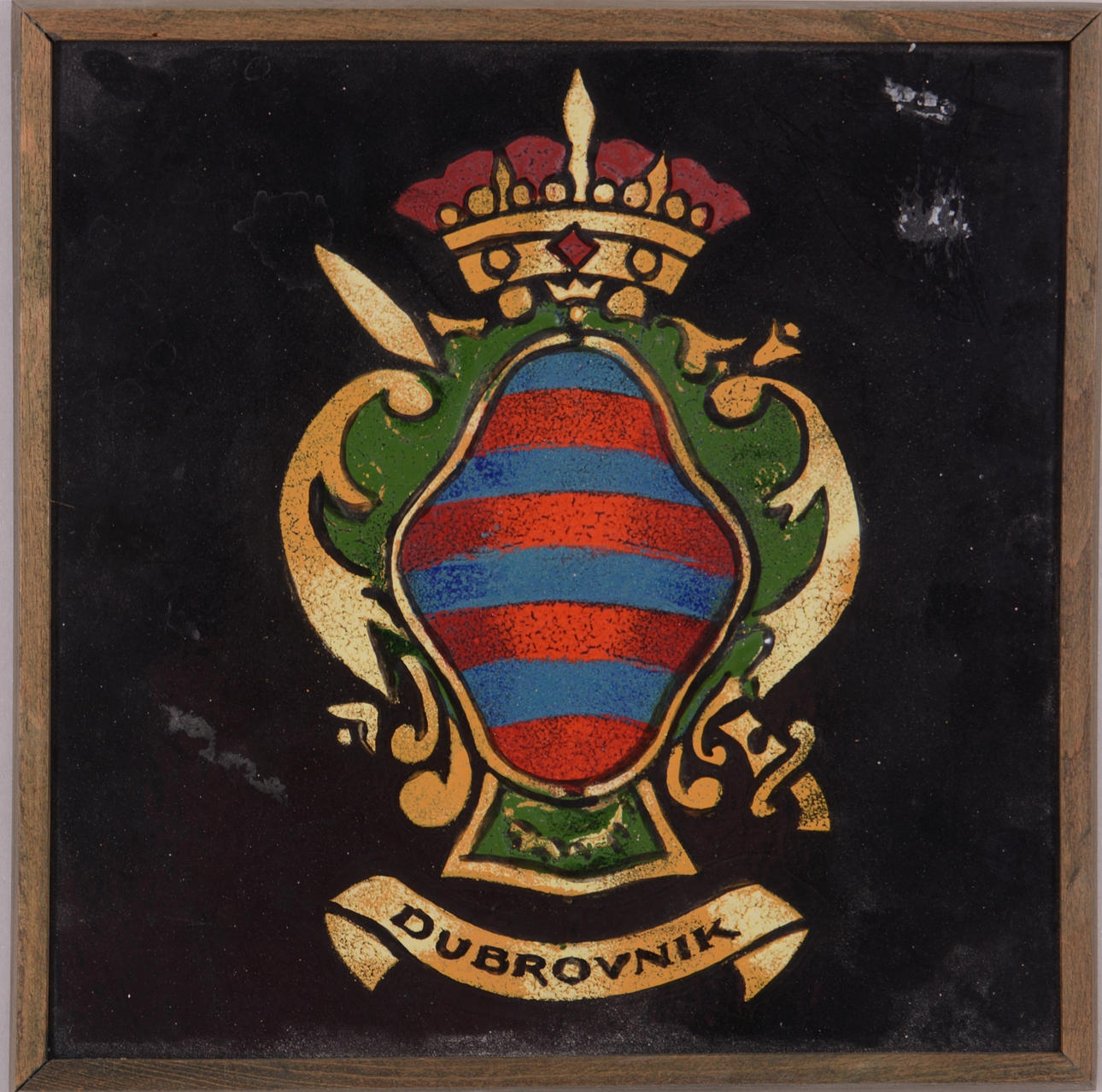 OKÄND KONSTNÄR. Emaljmålning.