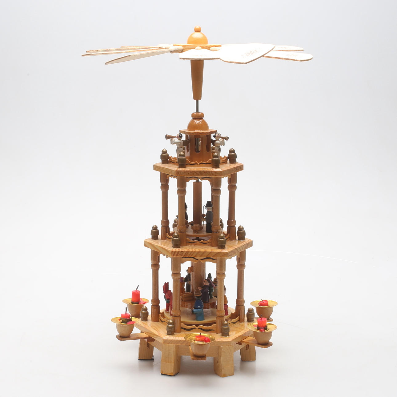 WEIHNACHTSPYRAMIDE, Holz, Deutschland.