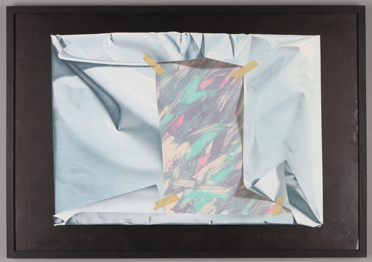 YRJÖ EDELMANN. Komposition, litografi, signerad samt numrerad 75/75.