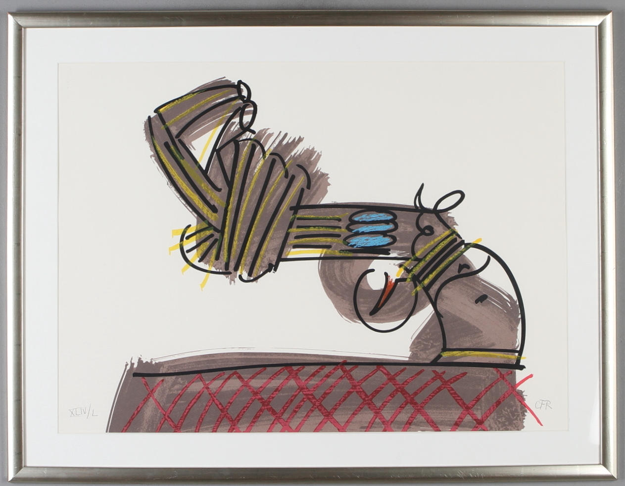 CARL FREDRIK REUTERSWÄRD. Non Violence, litografi, monogramsignerad CRF samt numrerad XLIV/L.