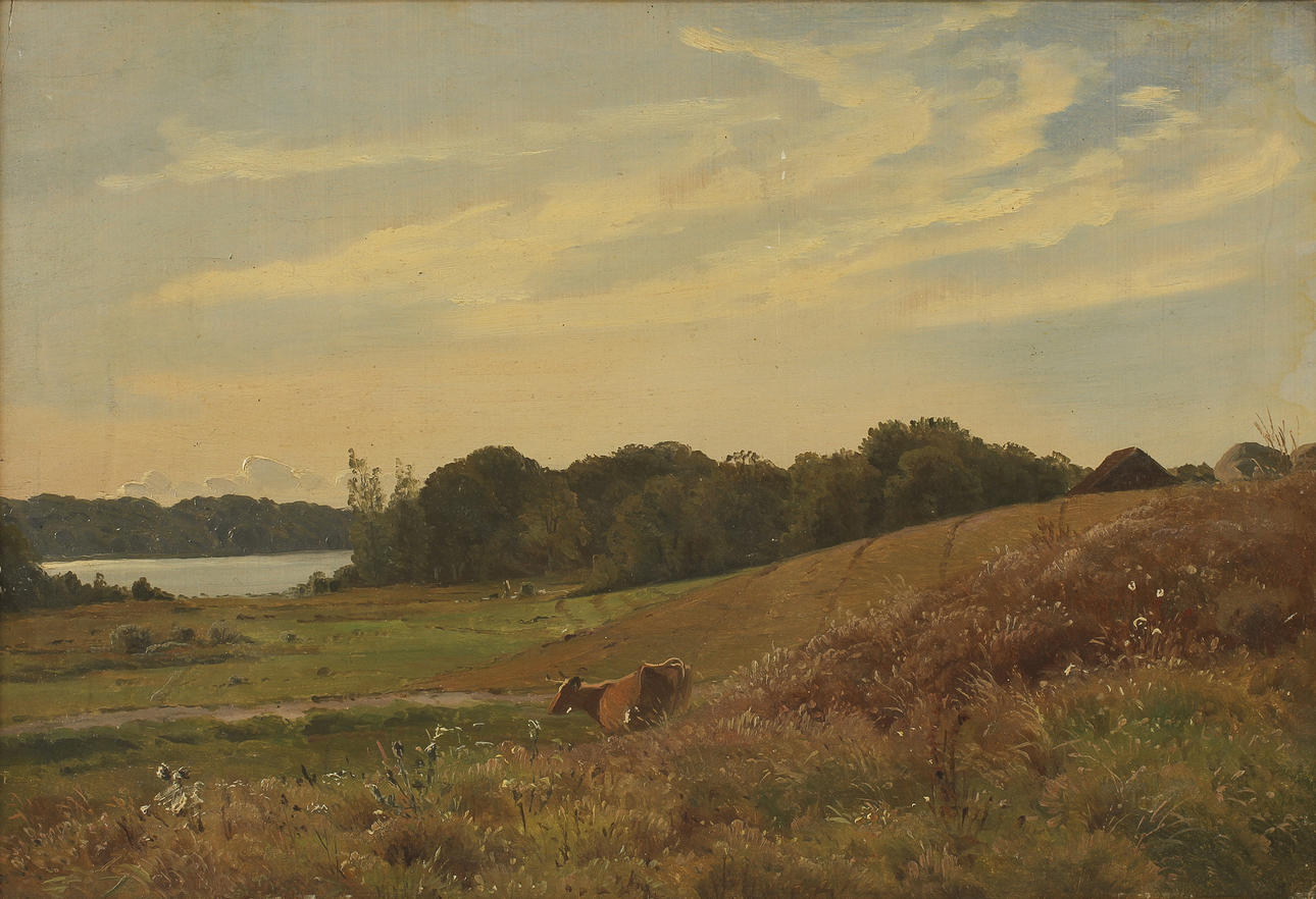 OKÄND KONSTNÄR, olja papppanå. 1800/1900-tal.