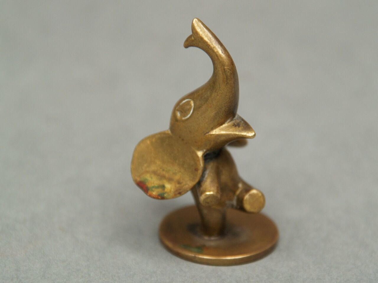 TANZENDER ELEFANT - Werkstätte Hagenauer, Wien, Messing.