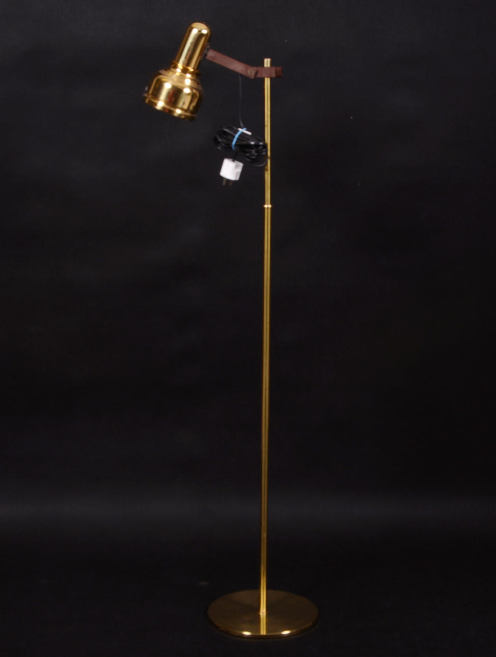 FLOOR LAMP, brass, OMI.