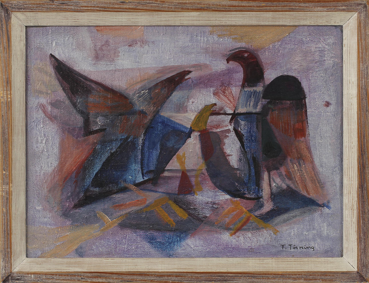 TAGE TÖRNING, olja på duk, sign.