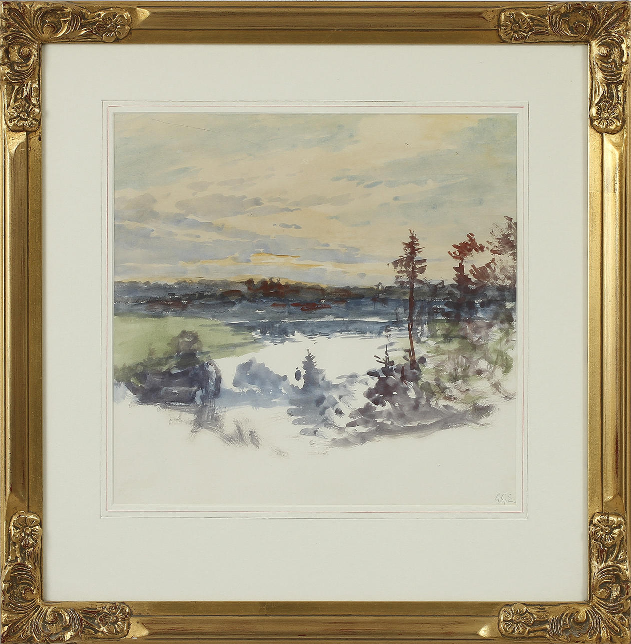 ANNA GARDELL-ERICSON, akvarell, monogramsign.