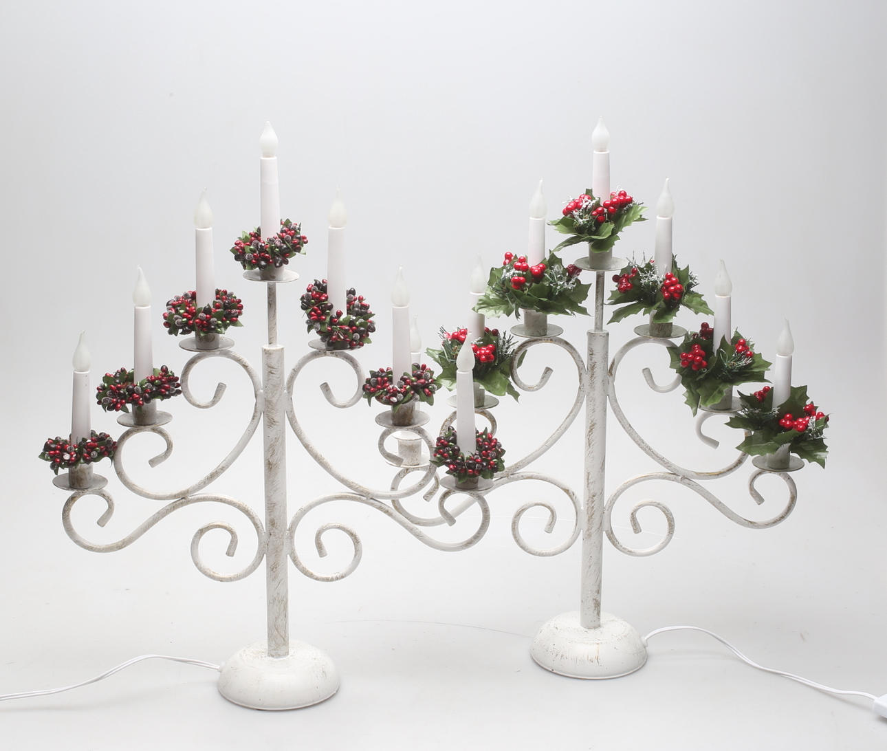 CANDLE STICKS, a pair, "Forged", Pixie Design.
