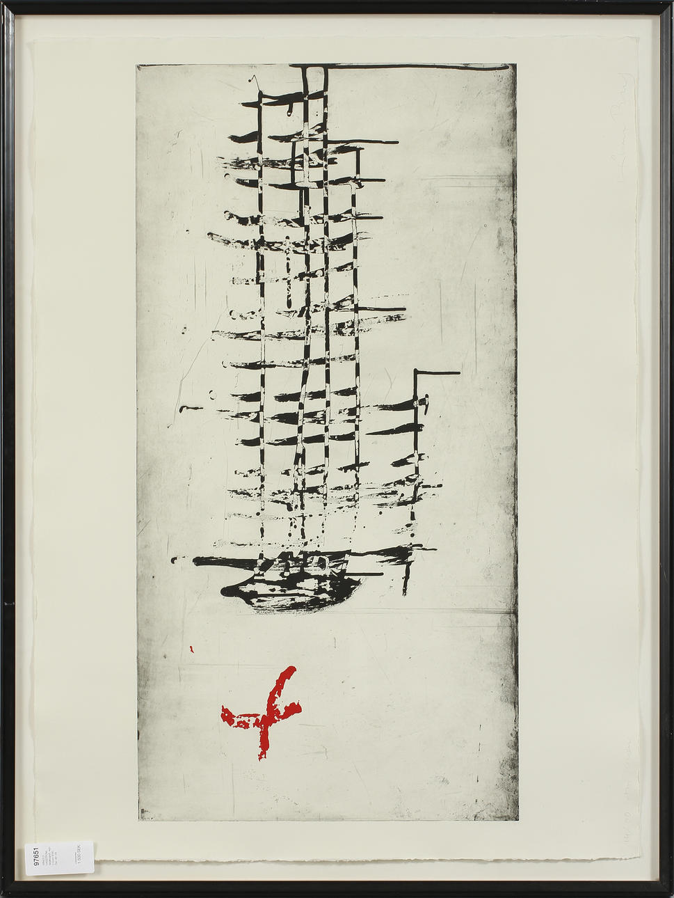 HÅKAN BERG. etsning, sign o numr 8/90. Dat -92.