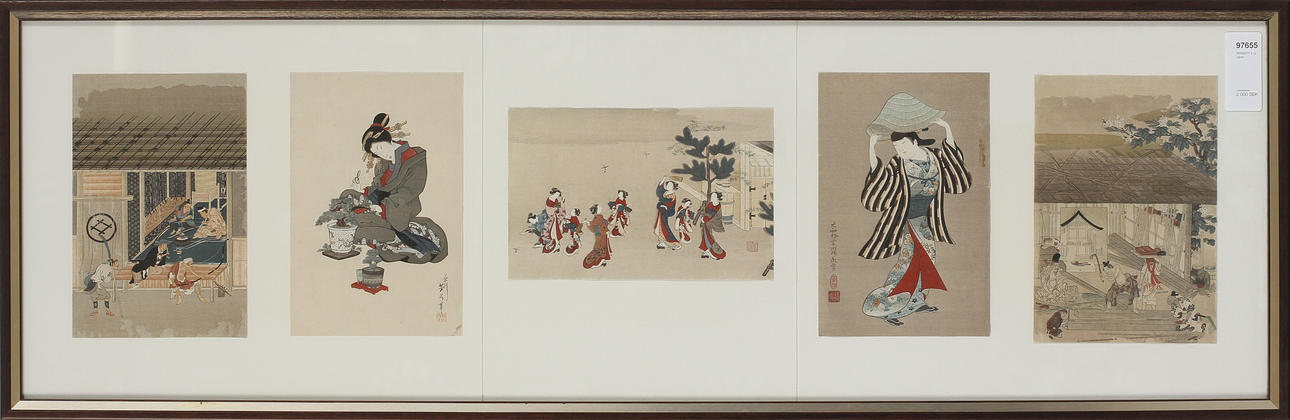 TRÄSNITT, 5 st, Japan.