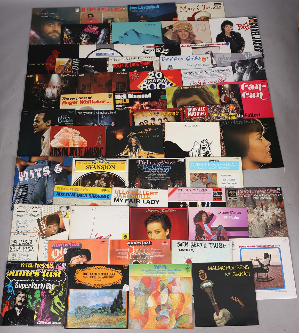 PARTI LP SKIVOR. Blandat 1970/80-tals musik.