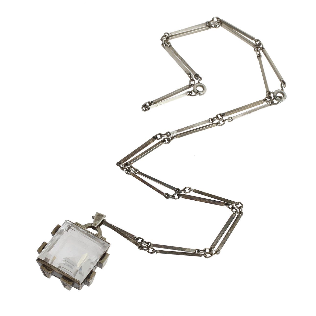 HÄNGE MED KEDJA, silver, "Stigbert", 1948.