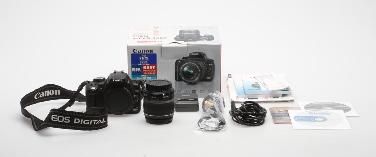 DIGITAL SYSTEMKAMERA, EOS 350D, 18-55mm, Canon..
