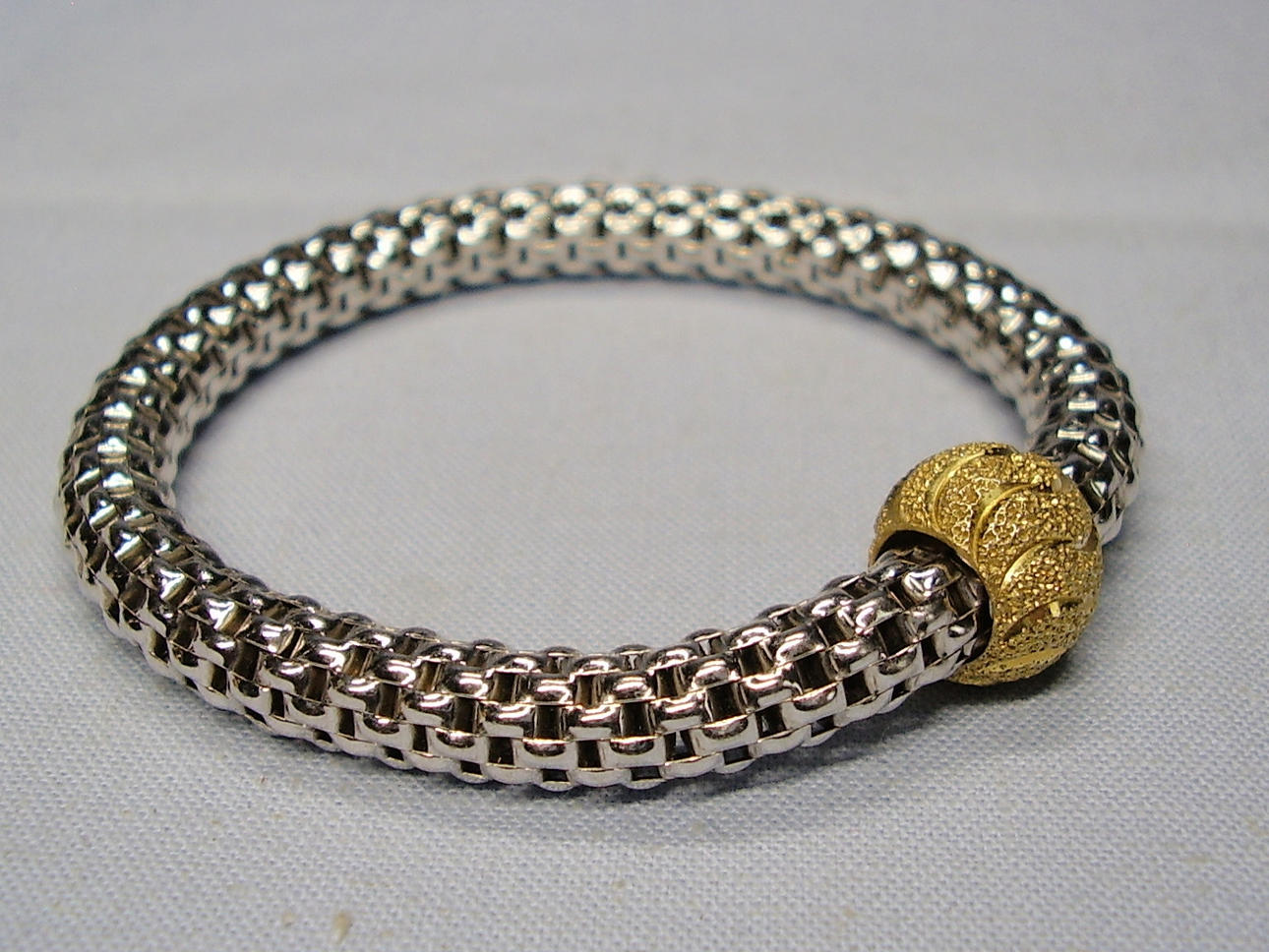 925 SILVER FLÄTAT ARMBAND.