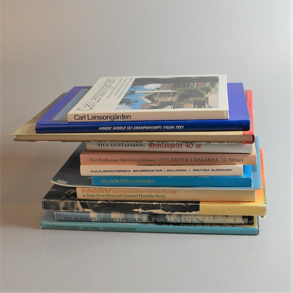 BÖCKER OM KONST, DALARNA. 12 stycken.