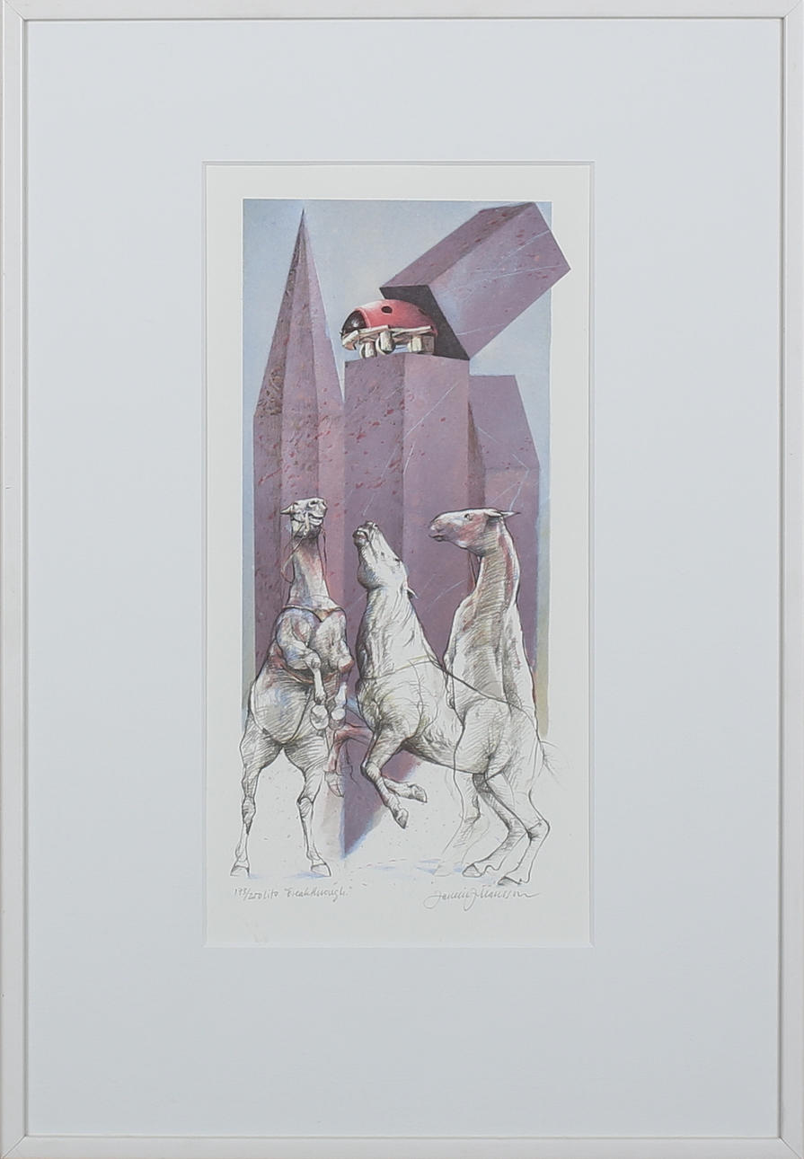 JAN ERIK JOHANSSON. "Break through". Färglotografi. Signerad, 173/200.