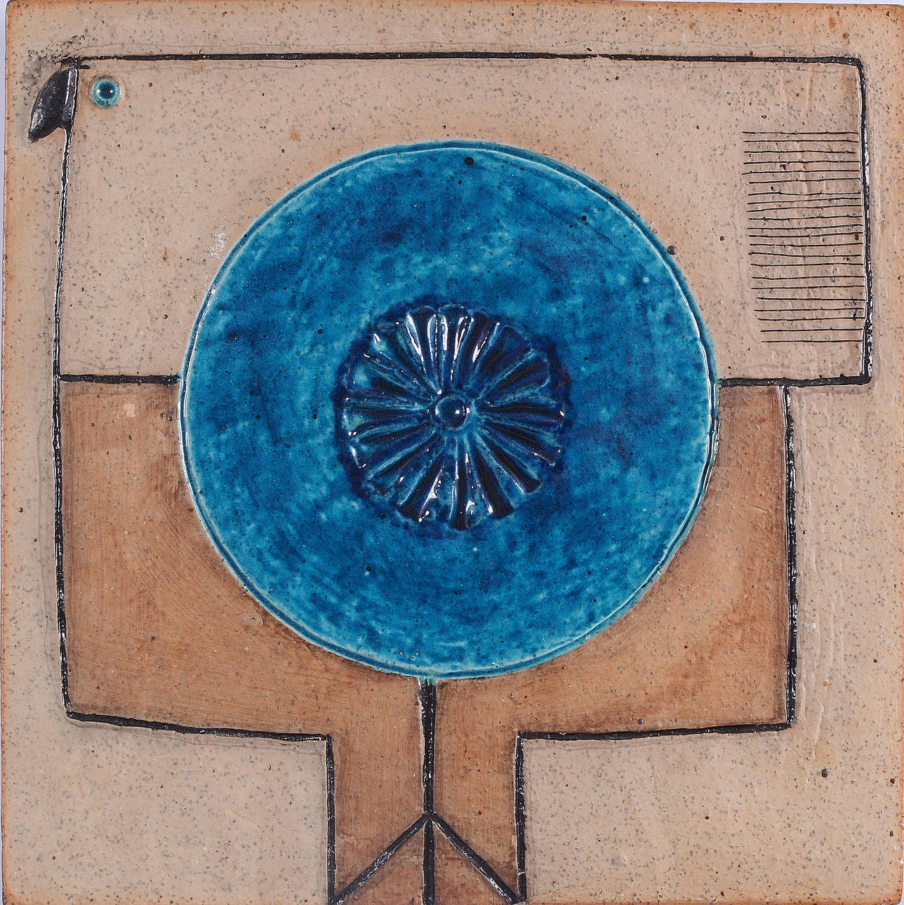 VÄGGRELIEF, stengods, Inger Persson, Rörstrand.