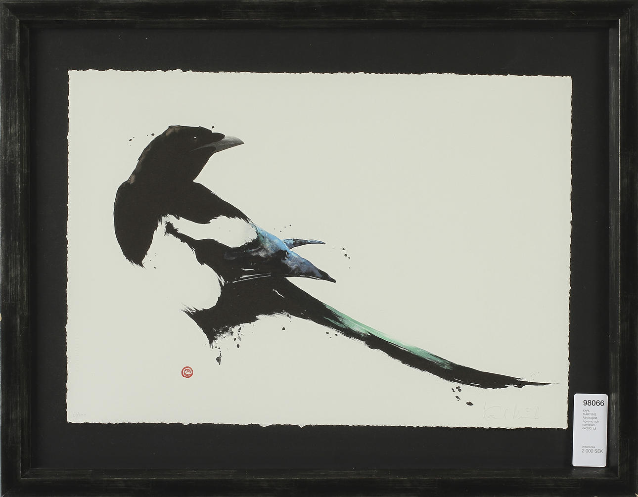 KARL MÅRTENS. Färglitografi, signerad och numrerad 64/290.