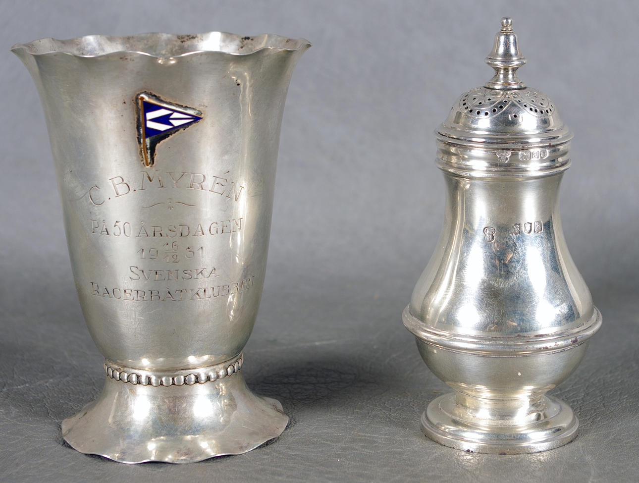 VAS SAMT STRÖARE, svenskt och engelskt silver.