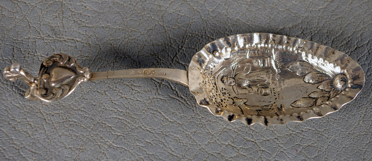 SUPSKED, silver, troligen 1700-tal.