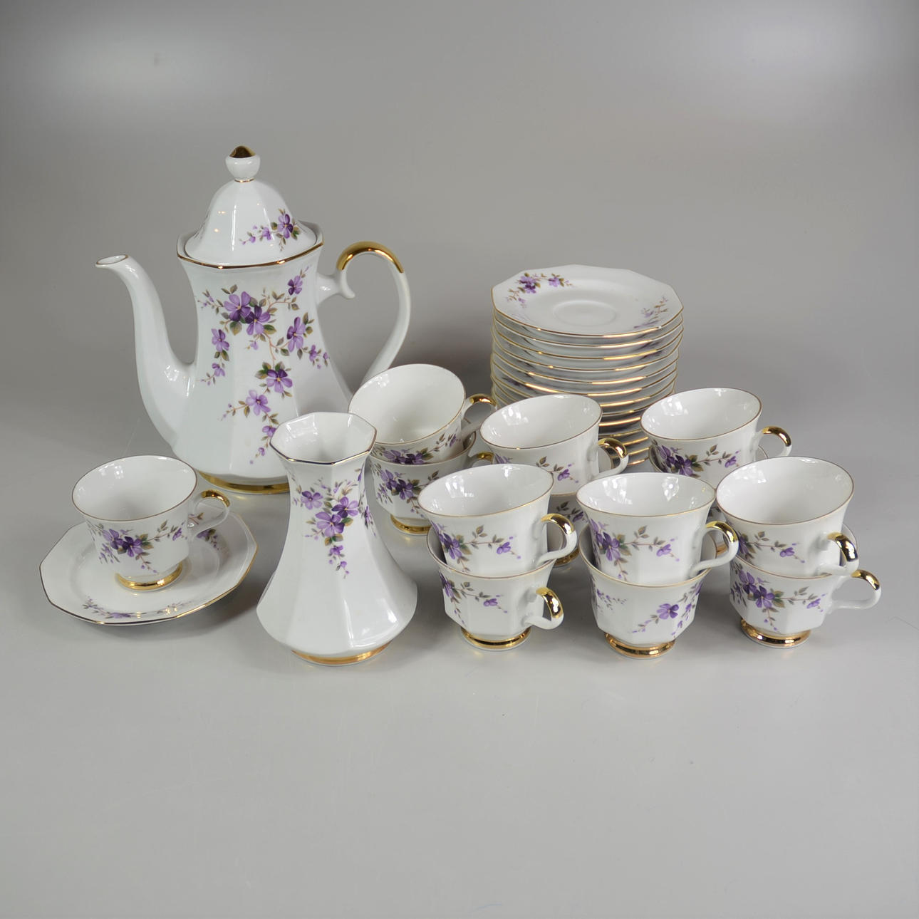 KAFFESERVIS. Winterling, Bavaria. 45 delar.