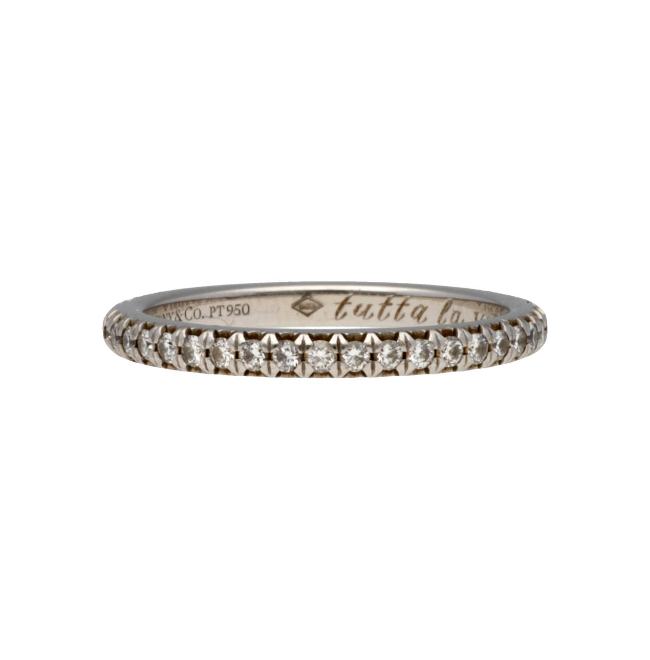 Tiffany & Co., Ehering mit Halbdiamanten.