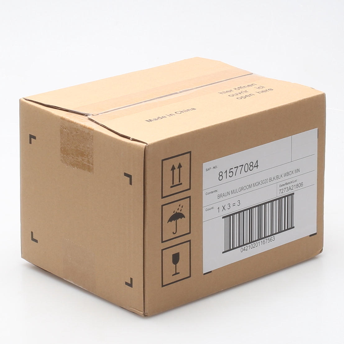 HAIR TRIMMER, Braun Multigroom MGK3020.