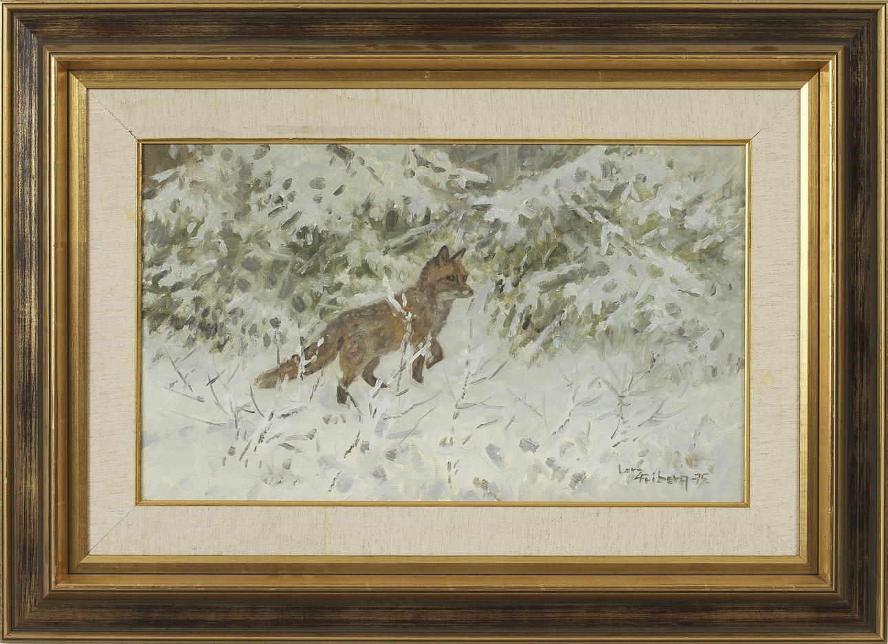 LARZ FRIBERG. Olja på duk, signerad-75.