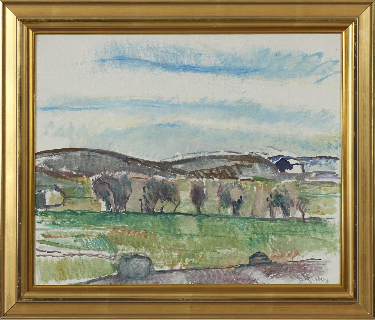 ÅKE WINNBERG. Olja på duk, signerad.