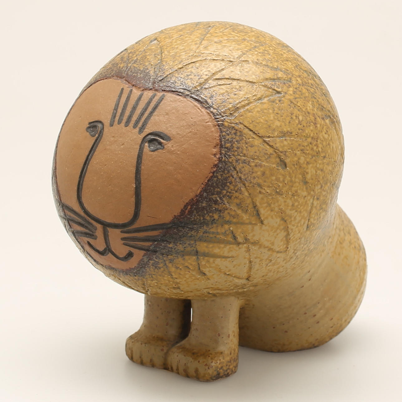 FIGUR, Löwe, Steinzeug, Lisa Larson.