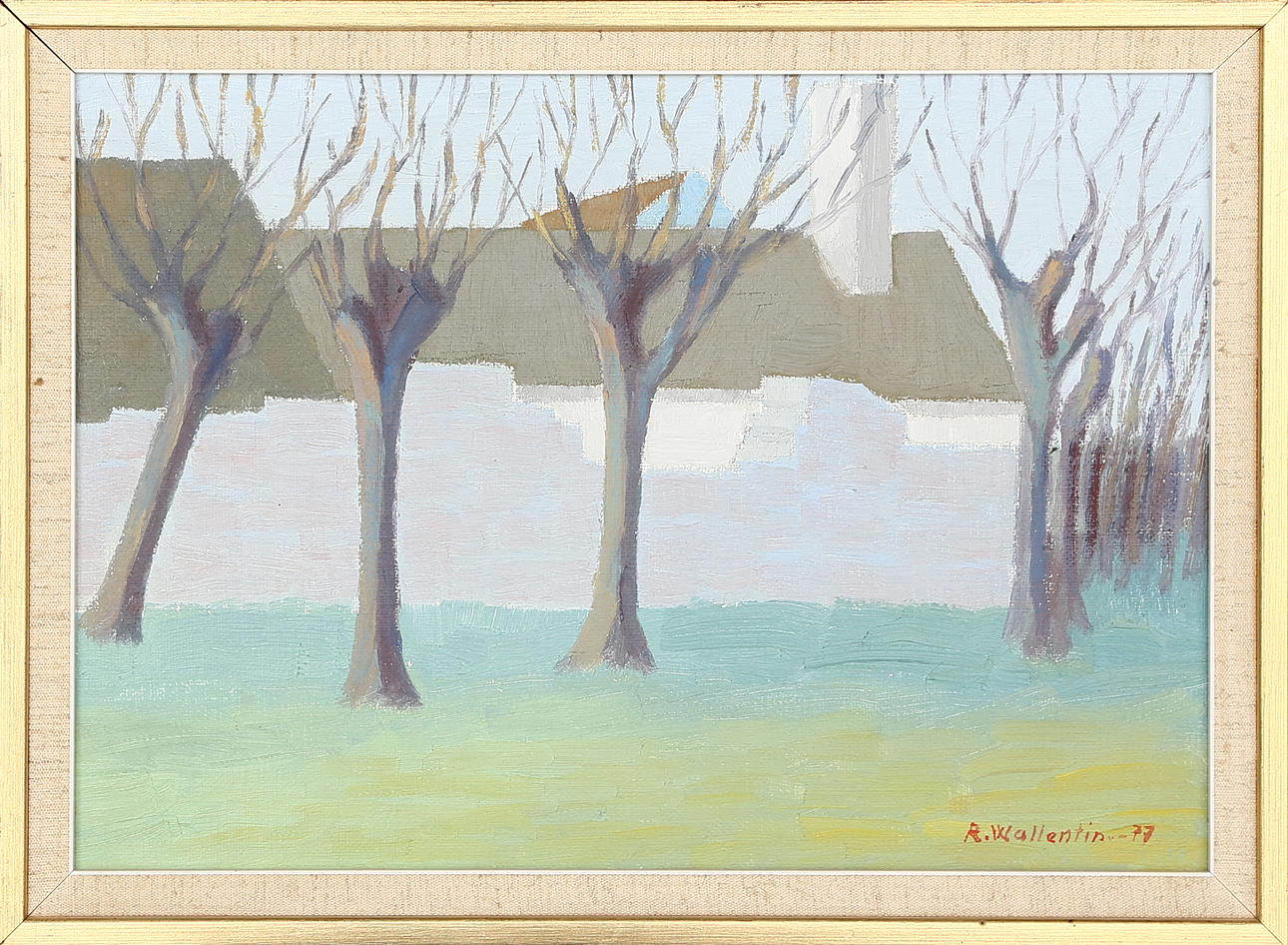 RAYMOND WALLENTIN. OIL on canvas, signed and dated 1977.