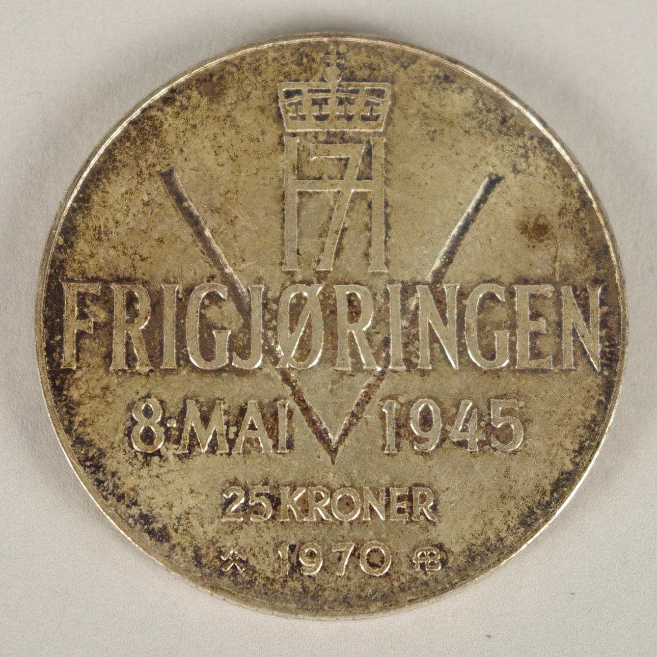 JUBILEUMSMYNT, Norge 1970, 25 kr.