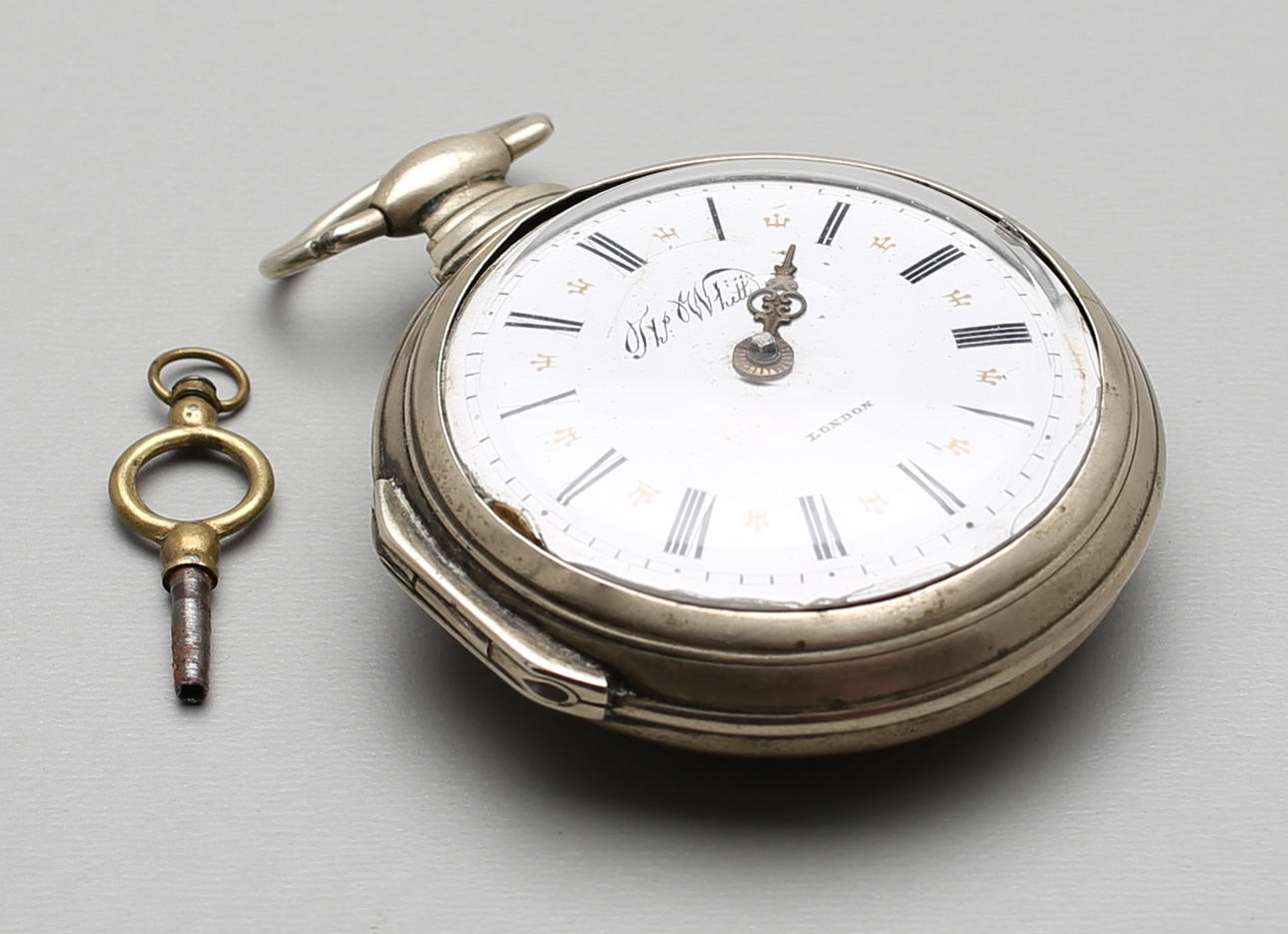 FICKUR, spindelur, Thomas Whitt, London, silver, 1800-tal.