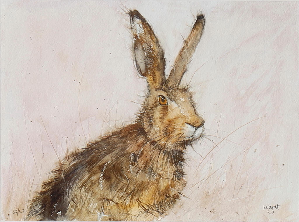 KATE WYATT (BRITISH 20TH CENTURY). A HARE, EADWIN.
