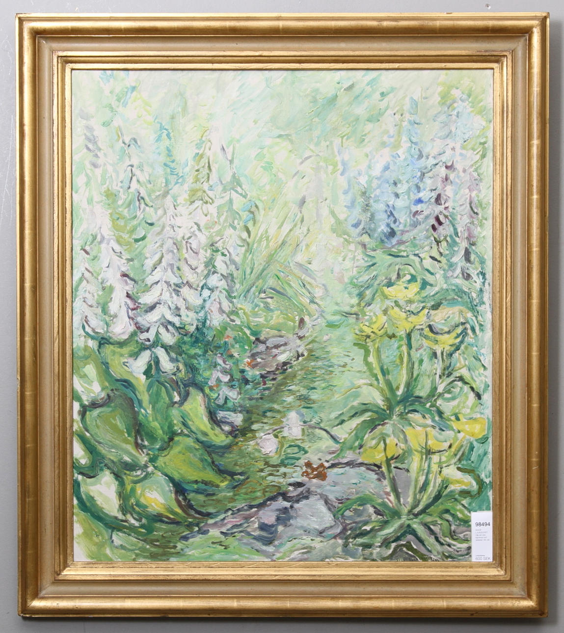 SIGGE LJUNGQVIST. Olja på duk, signerad och daterad -46.